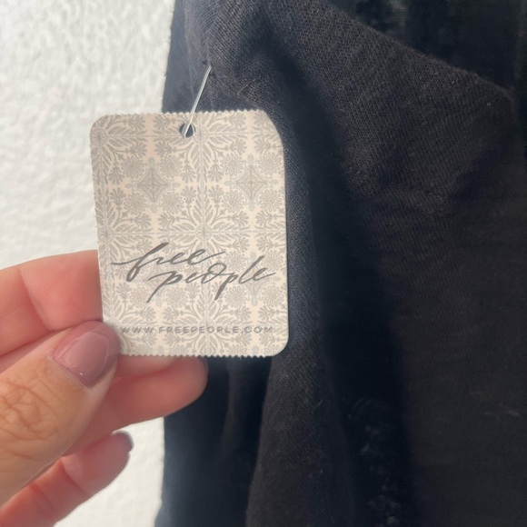 Free People Women’s Long Weekend Knit Halter Tank Black Size Small NWT $58 - Picture 6 of 9